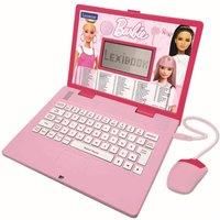 Lexibook JC598BBi2 Barbie, Educational and Bilingual Laptop in English/Spanish, Toy for Children with 124 Activities to Learn, Play Games and Music, Pink