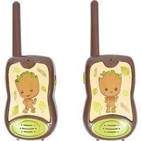 Lexibook, Guardians of the Galaxy, Groot, Walkie-Talkies 200m/650ft, Communication game for children, Belt clip for transport, Battery operated, Brown, TW12GG