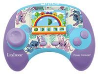 Lexibook, Disney Stitch Power Console® - Educational bilingual game console with 100 activities in English/French, JCG100Di1, Purple/Blue