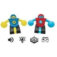 LEXIBOOK, Powerman® Gladiators Eject, Remote Controlled Battle Robots, Duel combat mode, Sound and light effects, Blue/red, ROBDUO2