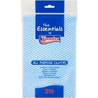 10x Spontex Essentials All-Purpose Kitchen Shower Wiping Washing Cleaning Cloths