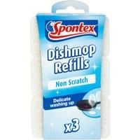 Spontex Dishmop Non Scratch Refills, Pack of 3