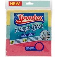 Spontex Magic Effect Microfibre Cloths, Pack of 3
