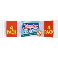 Spontex Washups Non Scratch Sponge Scourers, Pack of 4
