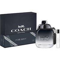 Coach for Men Gift Set Eau de Toilette 60 ml, Travel Spray 7.5 ml