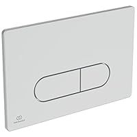 Ideal Standard Oleas P1 Pneumatic Toilet Flush Plate, R0116JG, Matt Chrome