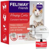 Feliway Friends 30 Day Starter Kit | Plug In Anxiety Relief Pheromone Diffuser For Cats With 48ml Feliway Friends Refill | Reduce Conflict In A Multi-Cat Household With Feliway Friends