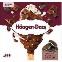 Hagen-Dazs Crunchy Cookies & Cream Ice Cream Sticks 3x80ml