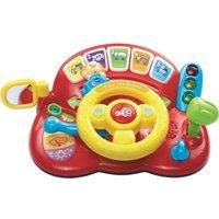 VTech 166603 Baby Tiny Tot Driver Suitable for Children Toddler Interactive Drover Toy Featuring a Steering Wheel with Music and Light, Multi-Colour