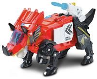 VTech Switch and Go Dinos Hero the Triceratops, Interactive Dinosaur Toy with Lights and Sound Effects, Transform Dino into Fire Engine, For Kids 3, 4, 5, 6 Plus, English Version