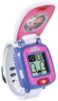 VTech Gabby/'s Dollhouse Pandy Paws/' Paw-Tastic Watch, Official Gabby/'s Dollhouse Toy, Toddler Watch with Stopwatch, Timer, Alarm & Games, Gift for Children Ages 3, 4, 5, 6 + Years, English Version