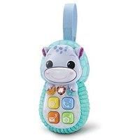 VTech Baby Hello Hippo Phone, Baby Toy Phone with Squishy Buttons, Numbers, Colours & First Words, Textures for Sensory Play, Gift for babies 3, 6, 9, 12, 18 months +, English version