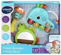 VTech Baby Ocean Buddies Animal Band, 3 Interactive Musical Instruments with Sounds and Phrases, Teaches Animals and Colours, Music Toy, Gift for Babies 3, 6, 12, 18 Months Plus, English Version