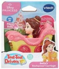 VTech Toot-Toot Drivers Belle/'s Enchanted Carriage, Official Disney Princess Pretend Play Vehicle with Lights, Phrases and Songs, Interactive Toddler Toy 12 Months, 2, 3, 4 Plus, English Version