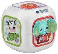 VTech Baby Sensory Sounds Musical Cube,Interactive Baby Toy with Nursery Rhymes,Classical Tunes and Manipulatives,Teaches Animals and Instruments,Gift for Babies 3,6,12,18 Months Plus, English Version