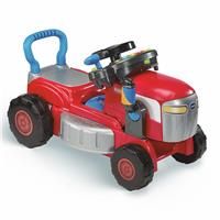 VTech Baby 3-in-1 Mow and Grow Tractor, Ride-On Tractor, Push-Along Mower, Includes Driver Panel, Imaginative Play, Sound Effects, Interactive Play Suitable for Ages 12, 18, 24 Months, English Version