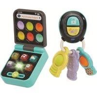 VTech Baby My Everyday Gadgets, Pretend Play Toy Keys and Phone with Light Up Buttons, Textured Popper Keys, Music & Melodies, Fine Motor Skills, Gift for Ages 3, 6, 9, 12 Months +, English Version