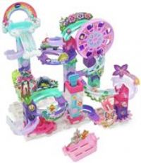 VTech Marble Rush Petal Power, Construction Set for Kids, 96 Building Pieces & 6 Marbles, Interactive Flower Themed Marble Run, Imaginative Play, Suitable For 4, 5, 6+ Years, English Version