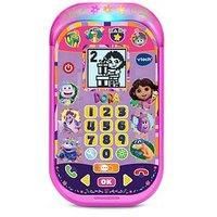 VTech Dora: Adventure Calls Learning Phone, Official Dora Toy, Interactive Role Play Phone, Games & Numbers, Education Gift for Children Ages 3, 4, 5, 6+ Years,