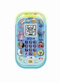 VTech Stitch Learning Phone, Official Stitch Toy, Interactive Role Play Phone with Voice Activation, Ringtones and Games, Gifts for Ages 4, 5, 6+ Years, English Version