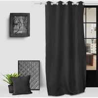 Soleil d/'ocre Charcoal Grey Curtains and Curtains 135 x 250 cm
