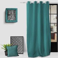 Soleil d/'ocre Curtains and Curtains Blue 135 x 250 cm