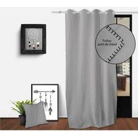 Soleil d/'ocre Cotton Curtains and Draperies 140 x 250 cm Grey