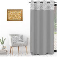 Soleil d/'ocre Curtain, Grey, 140 x 250 cm