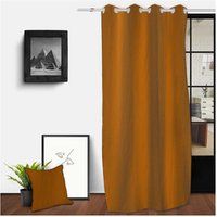 Soleil d/'ocre Rideau for eyelets, eyelets, yellow, 140 x 250 cm