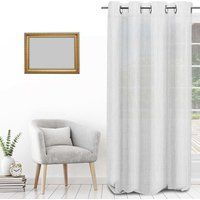 Soleil d/'ocre Bohem Sail with Eyelets Effect 135 x 250 cm White