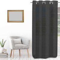 Soleil d/'ocre Bohem Sail with Eyelets Effect 135 x 250 cm Anthracite