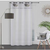 Soleil d/'ocre Sail for Eyelets 130 x 250 cm Cotton Love Grey