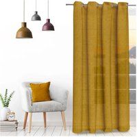 Soleil D'Ocre  VELVET  's Sheer curtains in Yellow
