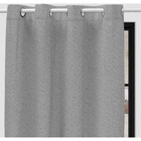 Soleil d/'ocre Eclipse Blackout Curtain, Polyester, Grey, 140 x 250 cm