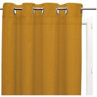 Soleil d/'ocre Cotton Net Curtains, Yellow, 135 x 250 cm