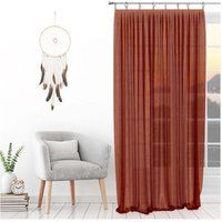 Soleil D'Ocre  SPIRIT  's Sheer curtains in Orange