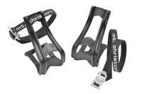 Zefal 43 Plus 515 Toe Clips - Black, S/M & Christophe 515XL Straps