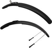 Zefal Unisex's Trail 65 Mudguard Set, Black, 700c/26/27.5"/29"
