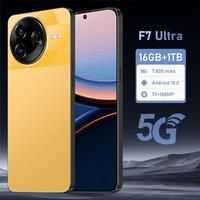 HOT F7 Ultra Original Smartphone 7800mAh Android 15 Dual SIM Card Cellphones 7.3inch 5G Cell Phone Global Version Mobile Phones
