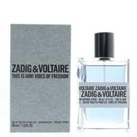 Zadig & Voltaire This Is Him! Vibes Of Freedom 50ml Eau De Toilette EDT Spray