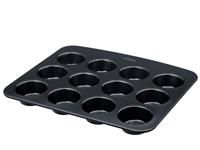 Pyrex - Glide Metal Muffin pan - PFAS-Free Non-Stick Coating - Even Baking - Durable - Practical XL Handle - Dishwasher Safe (12 Muffins)
