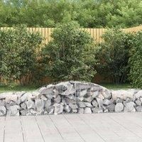 Arched Gabion Baskets 15 pcs 300x50x40/60 cm Galvanised Iron