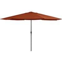 Garden Parasol with Metal Pole 390 cm Terracotta