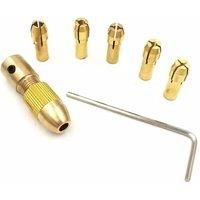 7Pcs/set Mini Drill Chucks Adapte Small Electric Drill Bit Collet Micro Twist Chuck Tool Kit
