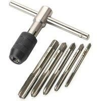 Portable T Tap Wrench Tap Drill Tapping Threading Tool M3 M4 M5 M6 M8 Screwdriver Holder Hand Tool