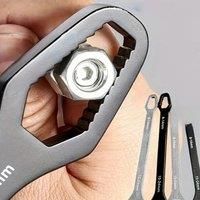 1pc Universal Double Ended Wrench, Self-Tightening 3-17mm Screw Nuts Repair Wrench, Double-Headed