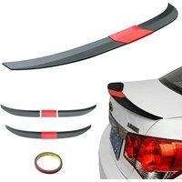 3PCS universal Car Tail Rear Wing Spoiler 115-125cm Adjustable ABS Spoiler Fixed Modified Trunk
