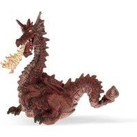 PAPO The Enchanted World Red Dragon with Flame Toy Figure, Red (39016)