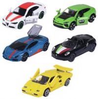 Majorette 212053178 Italian Dream Cars Gift Box-Features Five Premium Model Vehicles from Fiat, Alpha Romeo, and Lamborghini