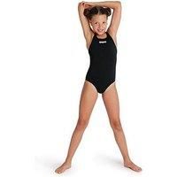 arena Solid Swim Pro Team Girls/' One-piece Swimsuit, Quick-drying, Sports Swimsuit in arena MaxLife ECO-FABRIC with Chlorine Resistance and UPF 50+ UV Protection